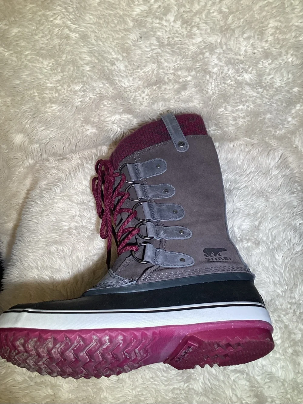 Sorel Women's Joan of artic Waterproof Winter Lace-Up Boots size 8.5